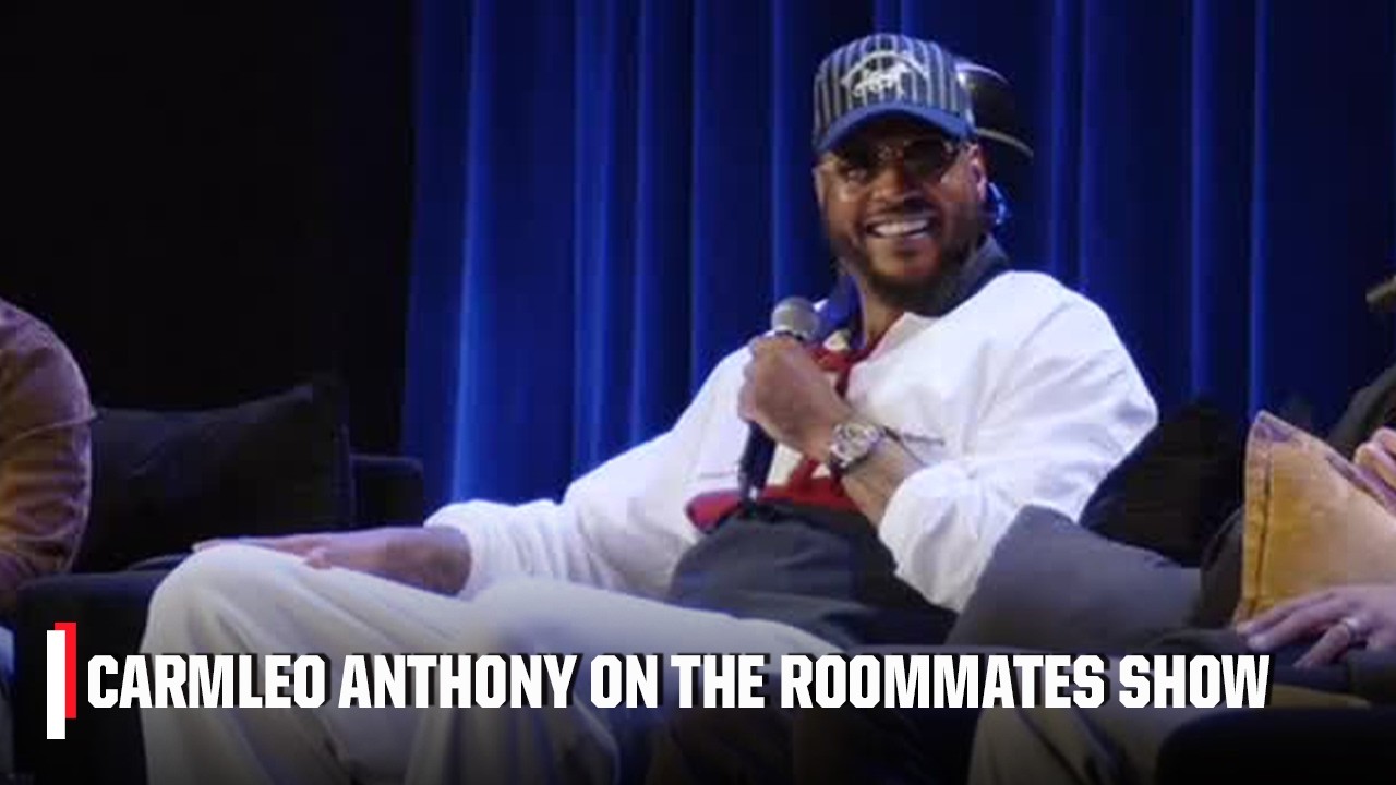 Carmelo Anthony celebrates the Knicks title 🏆 | The Roomates Show