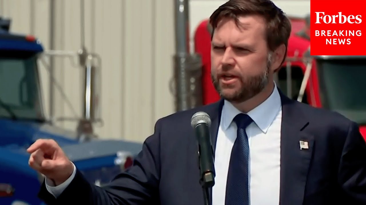 JUST IN: JD Vance Goes After Kamala Harris During Campaign Rally In Byron Center, Michigan