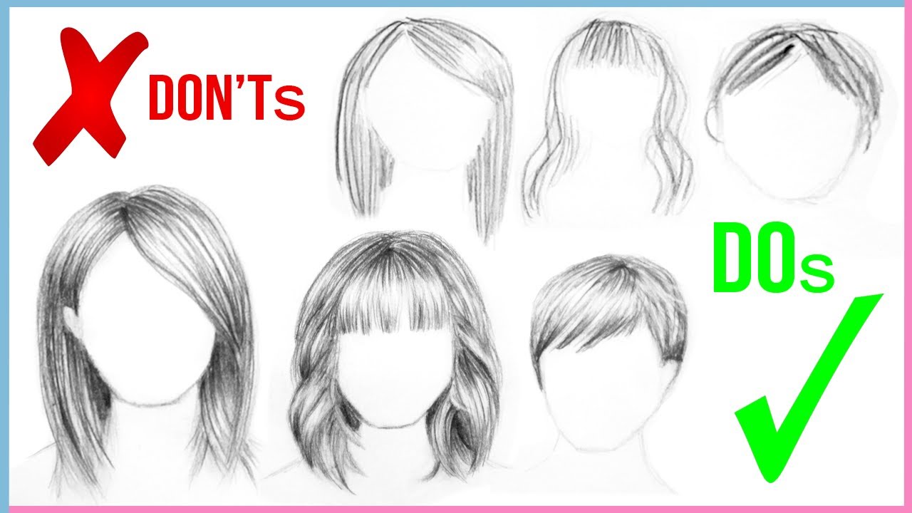 DOs & DON'Ts: How to Draw Realistic Hair Easy for Beginners Step by Step | Art Drawing Tutorial