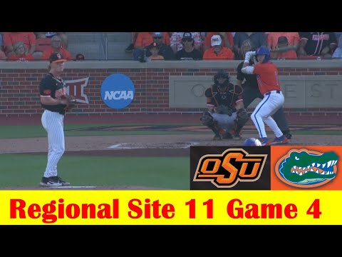 Florida vs #11 Oklahoma State Baseball Highlights, 2024 NCAA Regional Site 11 Game 4