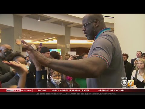 Shaq Visits North Texas With Goal Of Inspiring Young Students