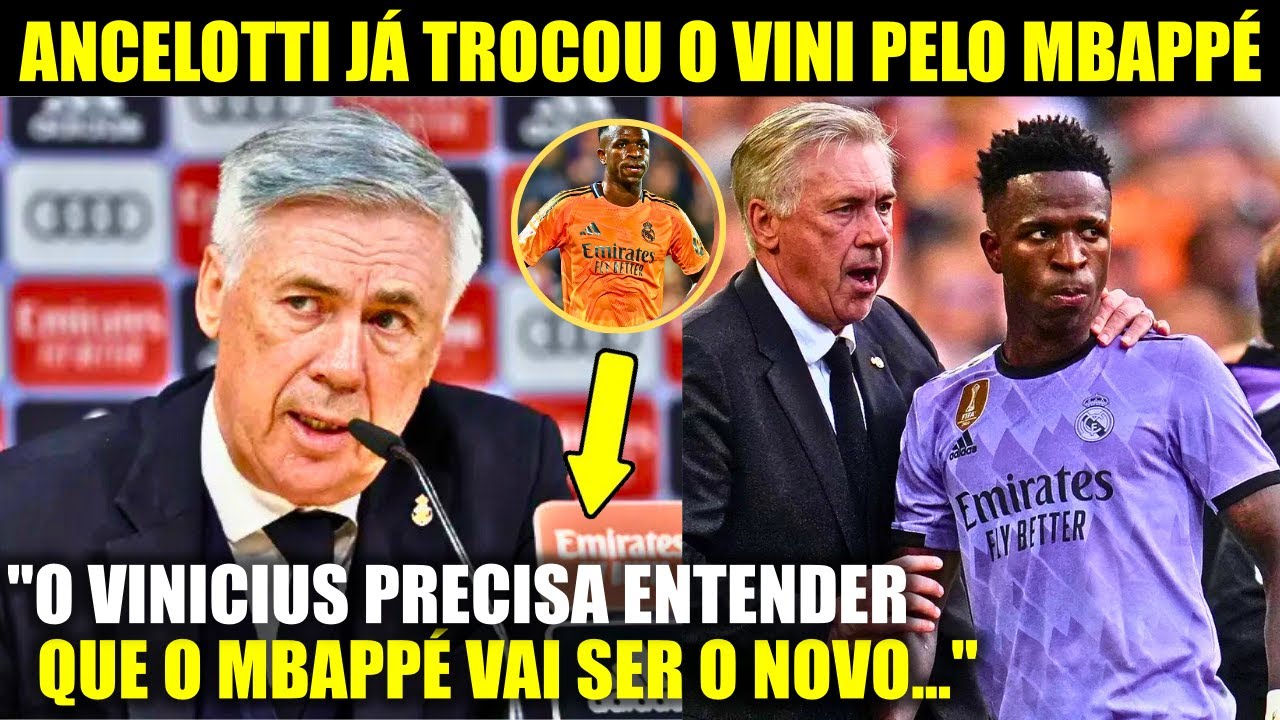 🚨 EITA! Olha a COVARDE ATITUDE DO ANCELOTTI CONTRA O VINICIUS JUNIOR  HOJE!