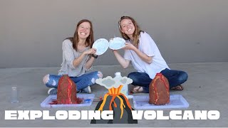VOLCANO PART TWO | How to make a baking soda and vinegar volcano 🌋