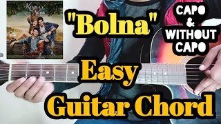 Bolna Guitar Chords Lesson With Capo And Without C