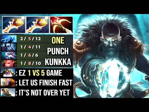 Best Kunkka Dota 2 1vs5