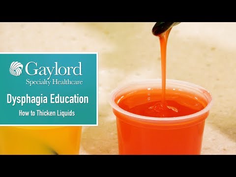 Gaylord's Dysphagia Education Series: Thickened Liquids