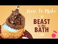 Beast In The Bath Cake Tutorial Beauty And The Beast How To Cherry School