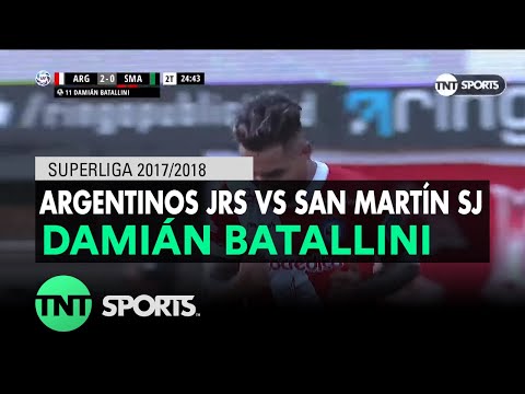 Damián Batallini (2-0) Argentinos Jrs vs San Martín SJ | Fecha 13 - Superliga Argentina 2017/2018