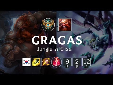 Gragas Jungle vs Elise - KR Challenger Patch 8.23