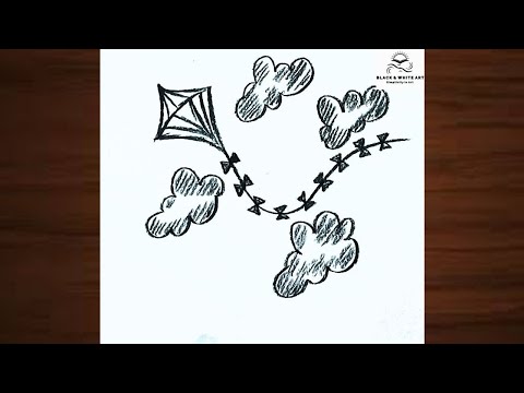 How to draw A Kite || Really Easy Drawing Tutorial for Beginners
