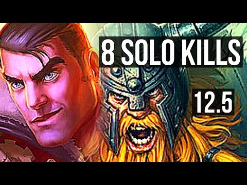 JAYCE vs OLAF (TOP) | 11/1/3, 8 solo kills, Legendary, 1.5M mastery, 300+ games | KR Master | 12.5
