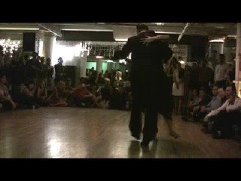  Analía Centurión  and  Gabriel Missé  are  dancing  to  the  tango  "  Paciencia  "