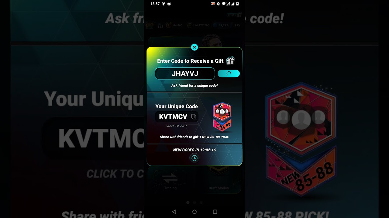 Madfut 26 free code 40% madfut icon pack 25th April #madfut #madfut26 #game #code #gaming #help