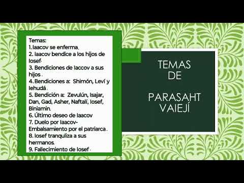 Parasha #12 Parasha Vaieji "Y Vivió"
