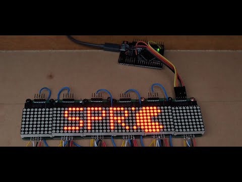 8x8 LED Displays with MAX7219 and Arduino (#144)