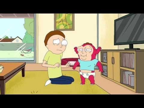 Rick and Morty - Raising Gazorpazorp ("DA!" scene+, with English&Russian subtitles)