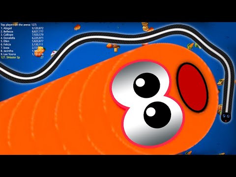 WormsZone.io 1,650,000+ Score Epic Worms Zone io Best Gameplay! #18