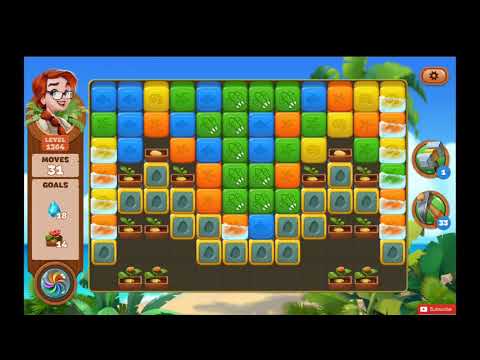 Lost Island Blast Adventure Level 1364 NO BOOSTERS - A S GAMING ✔