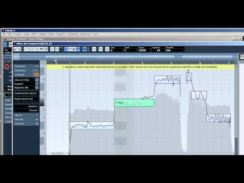 70) Cubase Tutorial Ita: Intonare la voce con AudioWarp