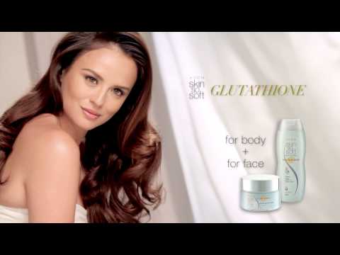 Avon skin so soft glutathione face cream and hand & body lot...