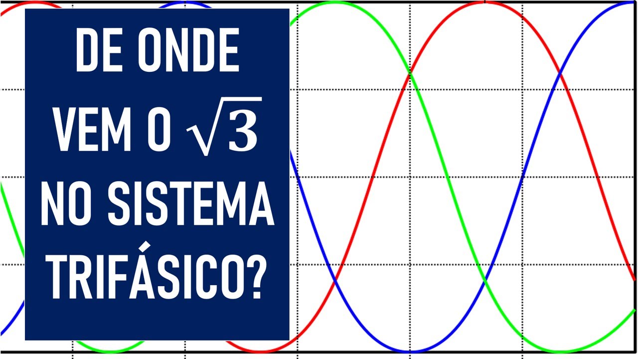 De onde vem o fator √3 no sistema trifásico?