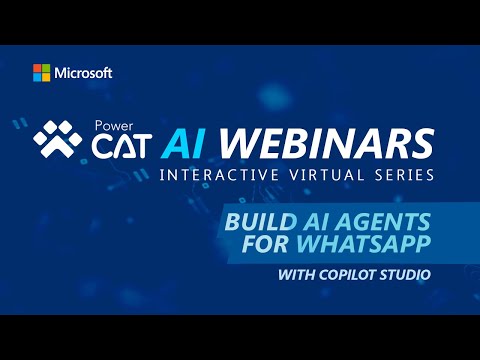 Copilot Studio: Build WhatsApp AI Agents Copilot Studio: Build WhatsApp AI Agents
