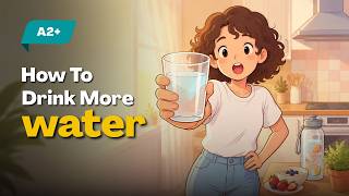 Simple Habits to Drink More Water Every Day | Easy English for Beginners