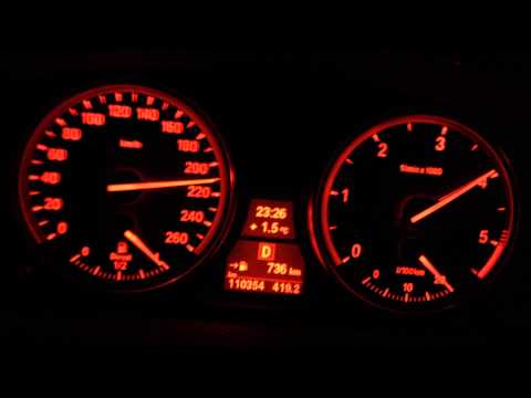 BMW X5 40d E70 Start up and acceleration 0 - 235 km/h