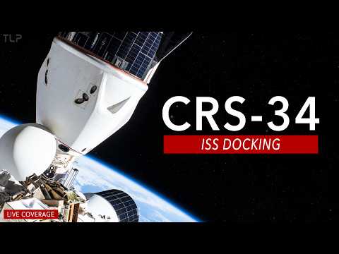 DOCKING! SpaceX Cargo Dragon CRS-34 Docking to ISS