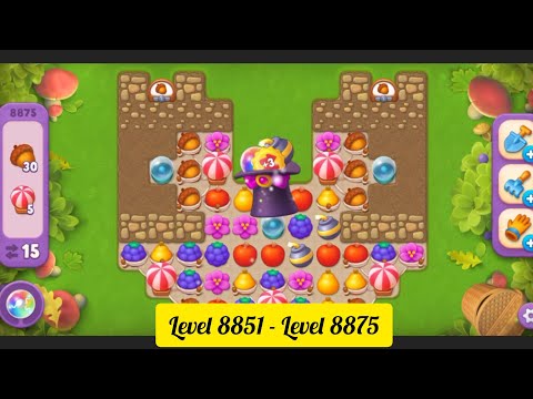 Gardenscapes ( Level 8851 - Level 8875 ) - All Puzzles - Gameplay PART - 406
