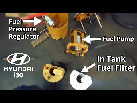 Hyundai In Tank Fuel Filter Replacement - Step By Step DIY