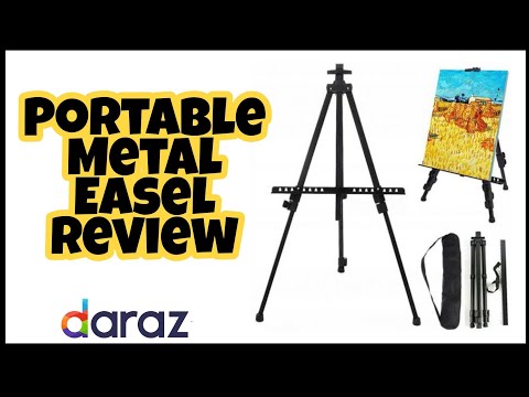 portable Metal Easel review/ daraz shopping/ affordable easel for art beginners