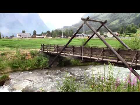 Hjelle - Oppstrynsvatnet - Stryn - Innvikfjorden - Loen - Lovatnet (Noorwegen) 17 juli 2018