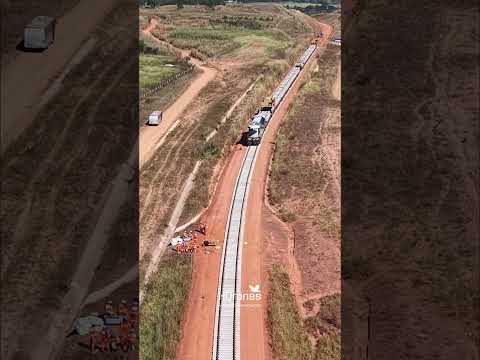 FICO MONTAGEM DE GRADE  - PACOTE 2 - NOVA IGUAÇU DE GOIÁS #brasil #goiás #ferrovia #railway #fico