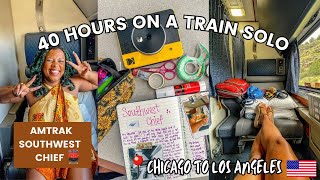 Amtrak southwest chief chicago to los angeles 🚂 🇺🇸 | 40+ hours alone | solo train travel vlog