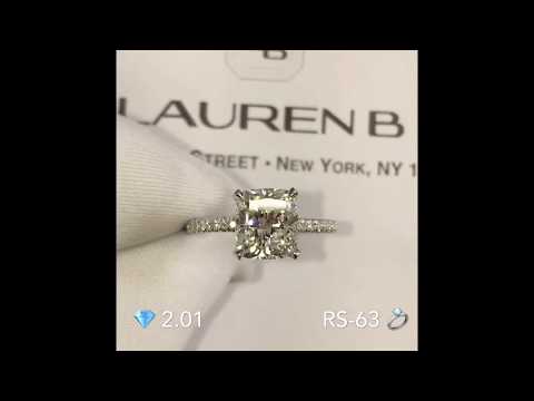2 carat Cushion Cut Diamond Engagement Ring