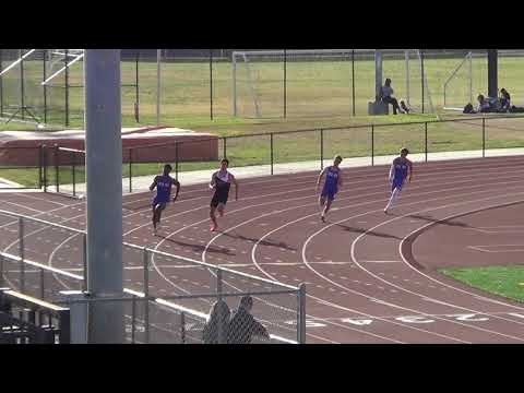 VarB 200m vs Huntington Beach 4-18-18 - Los Alamitos Boys
