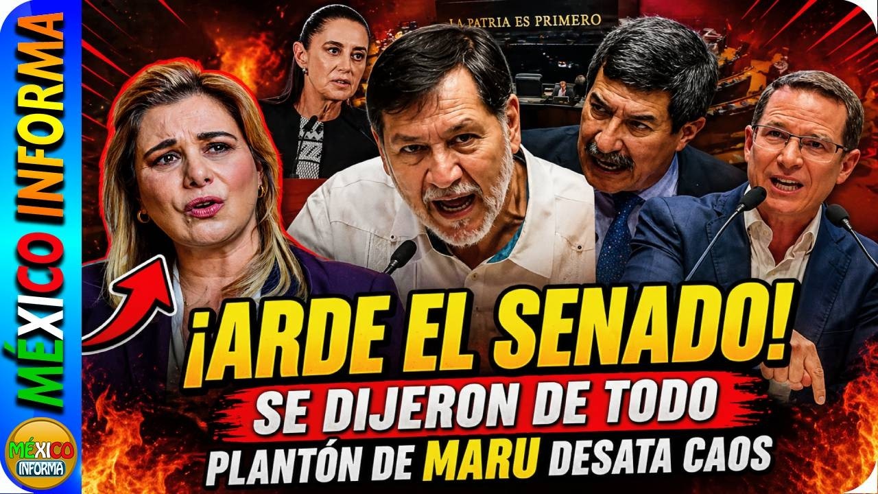 ARDE EL SENADO POR EL PLANTÓN DE LA GOBERNADORA DE CHIHUAHUA. SE DICEN DE TODO.