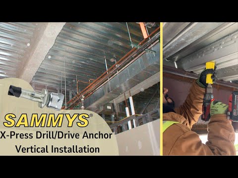 Sammy X-Press Drill/Drive Anchor for Threaded Rod Pipe Hanging