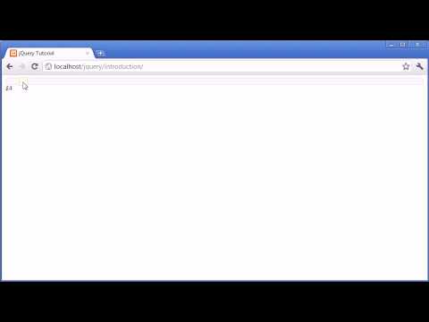 jQuery Tutorial 1 Introduction to jQuery