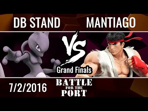 DB-Stand (Mewtwo) vs. Mantiago (Ryu)-- Grand Finals-- Battle for the Port 5