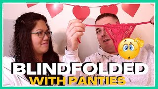Whats In My Mouth Blindfolded with panties ¦ PART 1¦ Interracial Couple Challenge