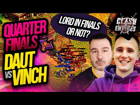 DauT vs Vinchester QUARTERFINALS, LORD will finally make it? CLASH OF EMPIRES #ageofempires2