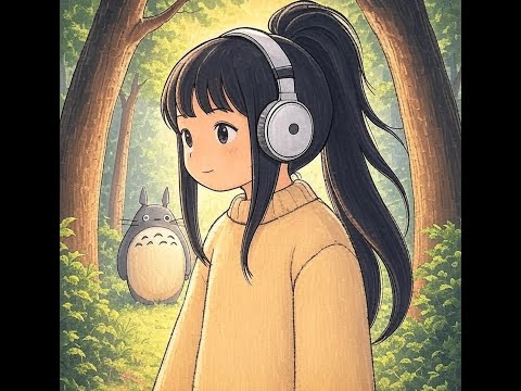 BLACK SCREEN (NO MID ROLL ADS) - Path of The Wind - My Neighbor Totoro (10 HOURS)