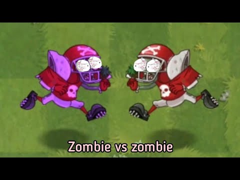 PvZ. Football zombie vs all zombie.