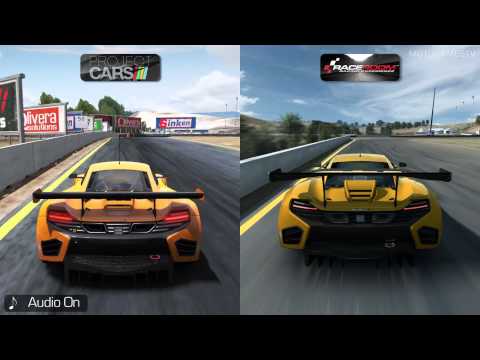 Project CARS vs RaceRoom - McLaren MP4-12C GT3 at Sonoma Raceway
