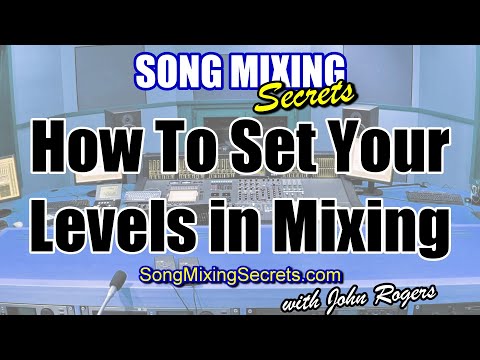 Setting Mixing Levels For Each Instrument