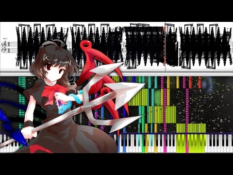 Black Score: Touhou 12 - Heian Alien & Floating Darkness | 230,000+ Notes | Black MIDI