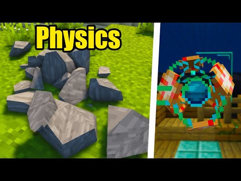 The Latest Minecraft Update adds in Physics Mods Features...