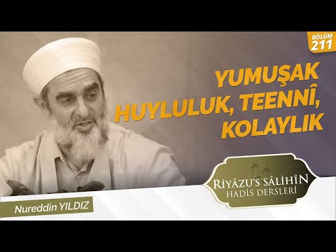 YUMUŞAK HUYLULUK, TEENNÎ, KOLAYLIK | Riyazussâlihîn | Nureddin Yıldız | 211. Ders